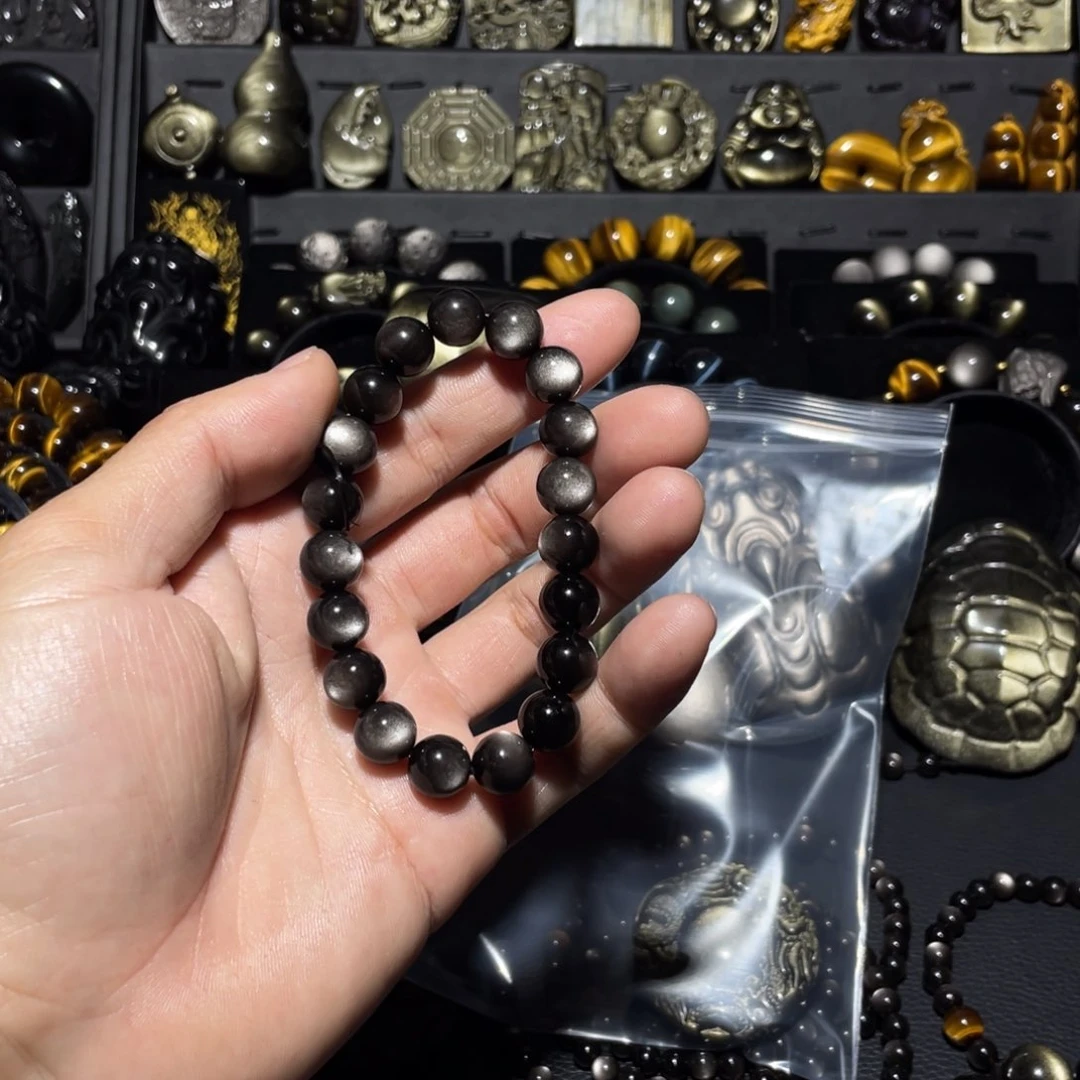 未镶嵌黑曜岩珠宝奇石文*