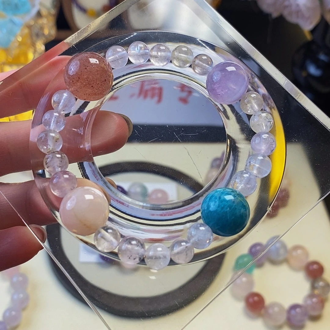 未镶嵌手链紫晶水晶手串