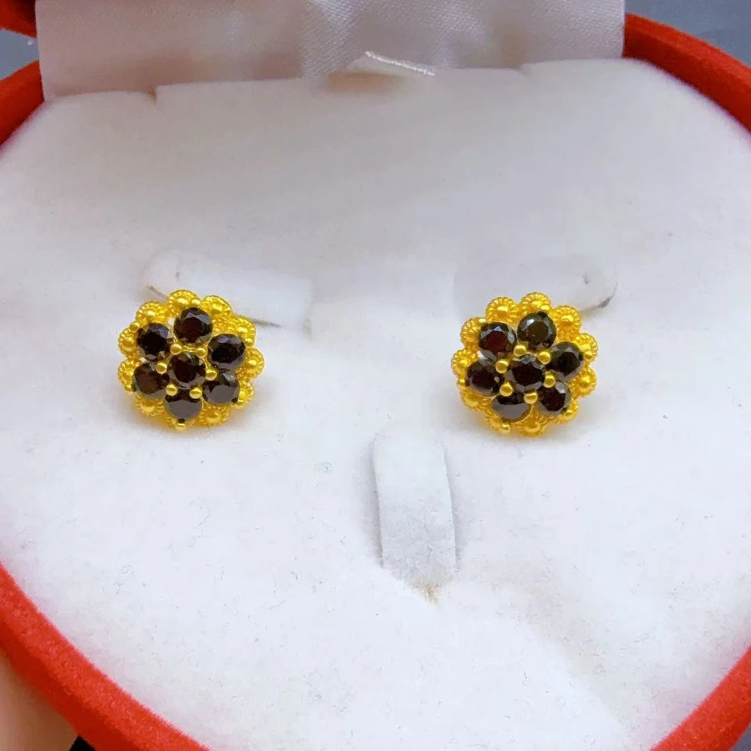 铜合金耳饰 铜合金精美时尚耳钉手工可爱气质百搭女款精致000004