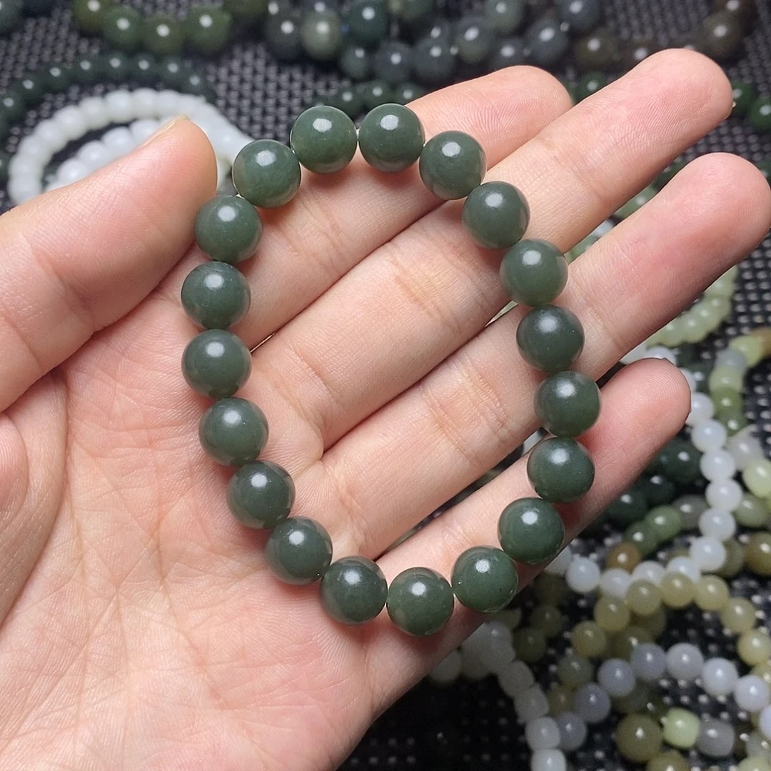 和田玉未镶嵌手串13