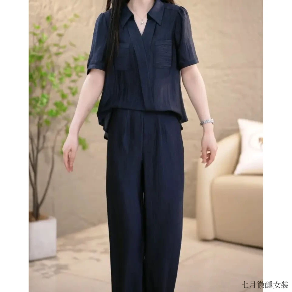 老钱风松弛感女装贵气【zb】夏季高档妈妈装2025新款直播爆款舒适中