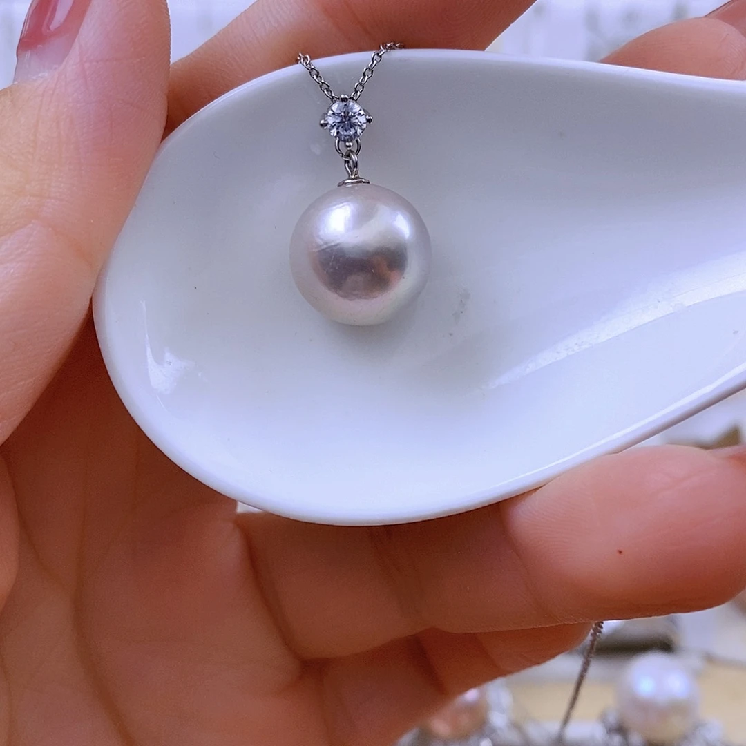 吊坠(赠链)银S925镶嵌淡水珍珠