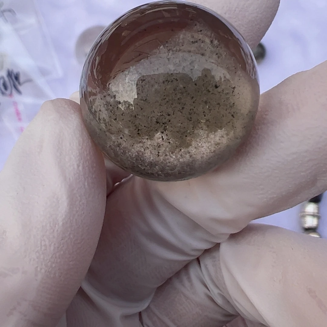 水晶绿幽灵24mm单珠定制不退换未镶嵌R****n