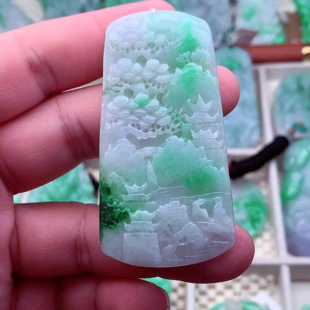 翡翠未镶嵌吊坠(不含链)