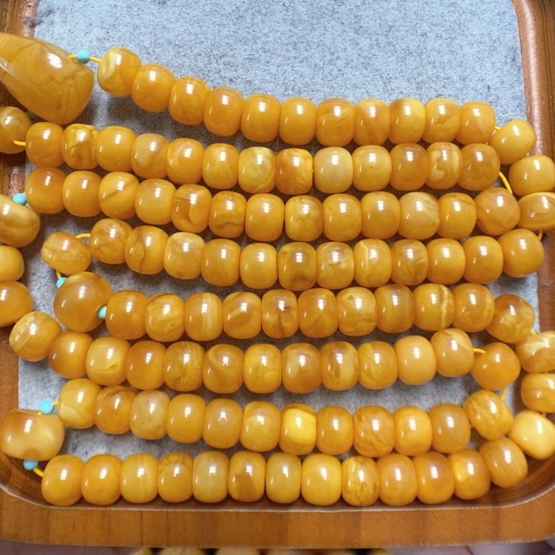 蜜蜡项链未镶嵌蜜蜡108