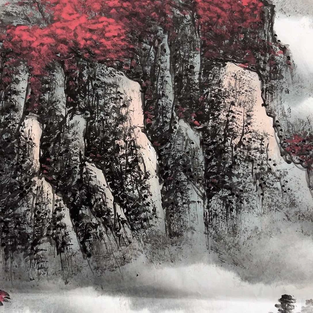 国画国画老师手绘作品