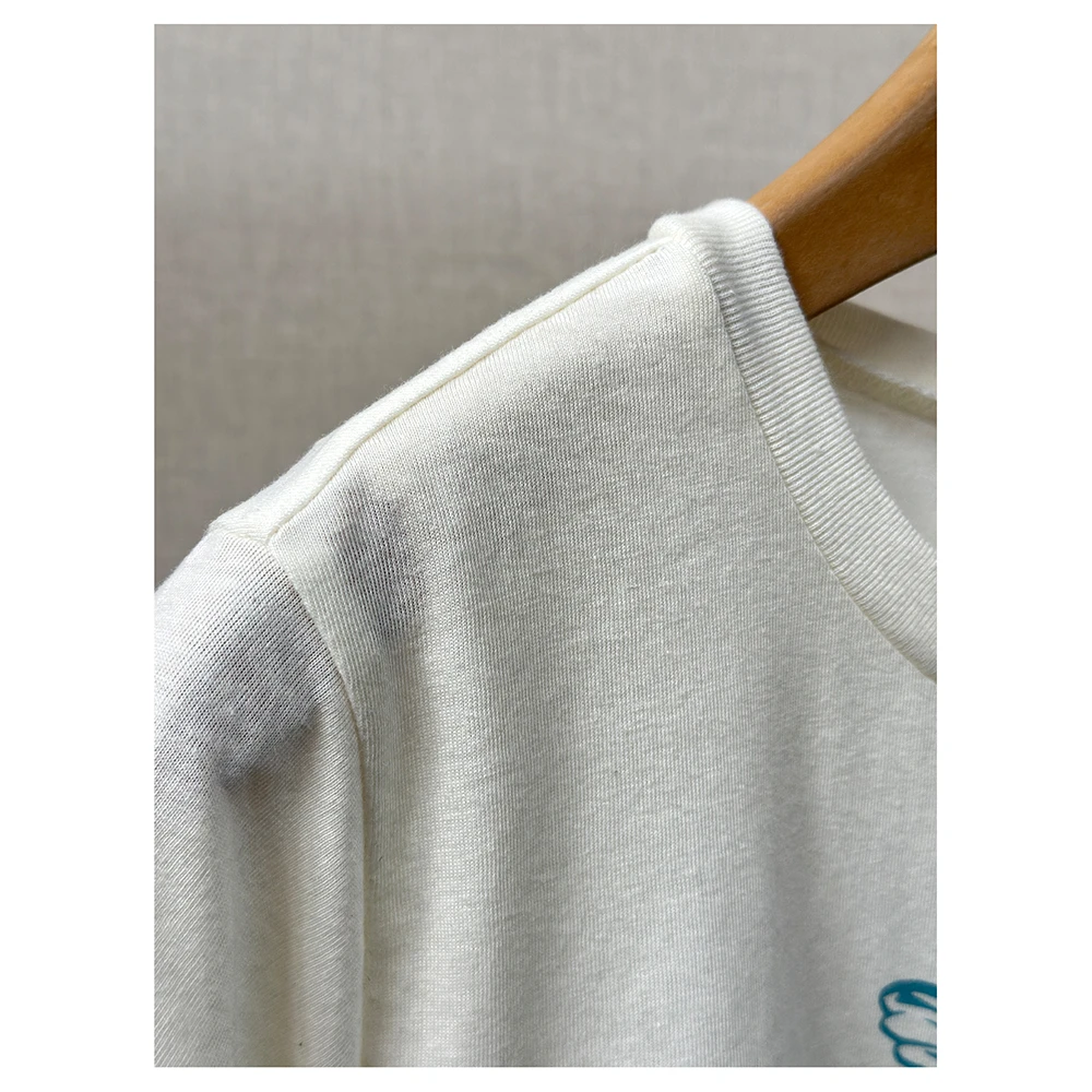 ZM1005瑕疵 夏季新款宽松印花圆领短袖T恤女