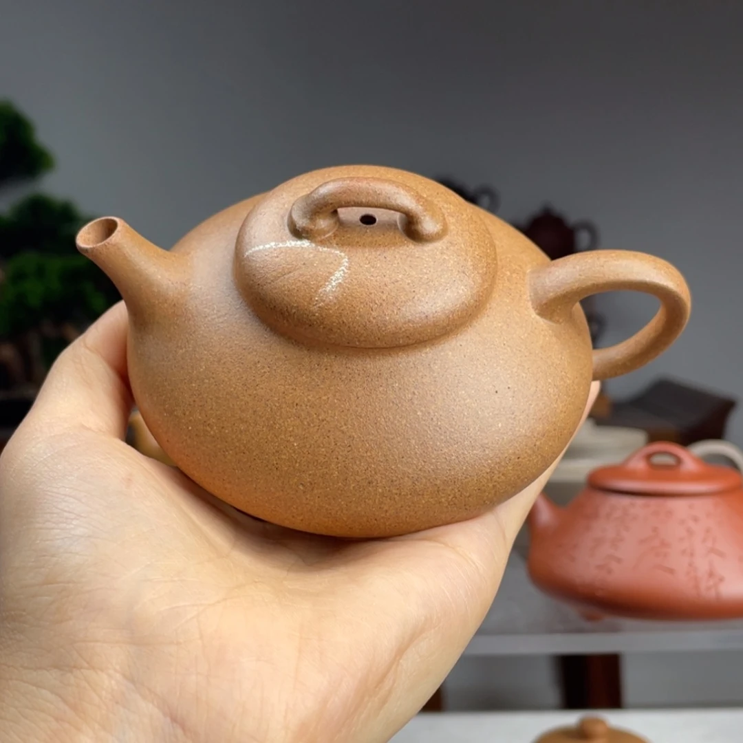 【闪购商品】紫砂茶壶知***A金黄段葫芦瓢容量140cc