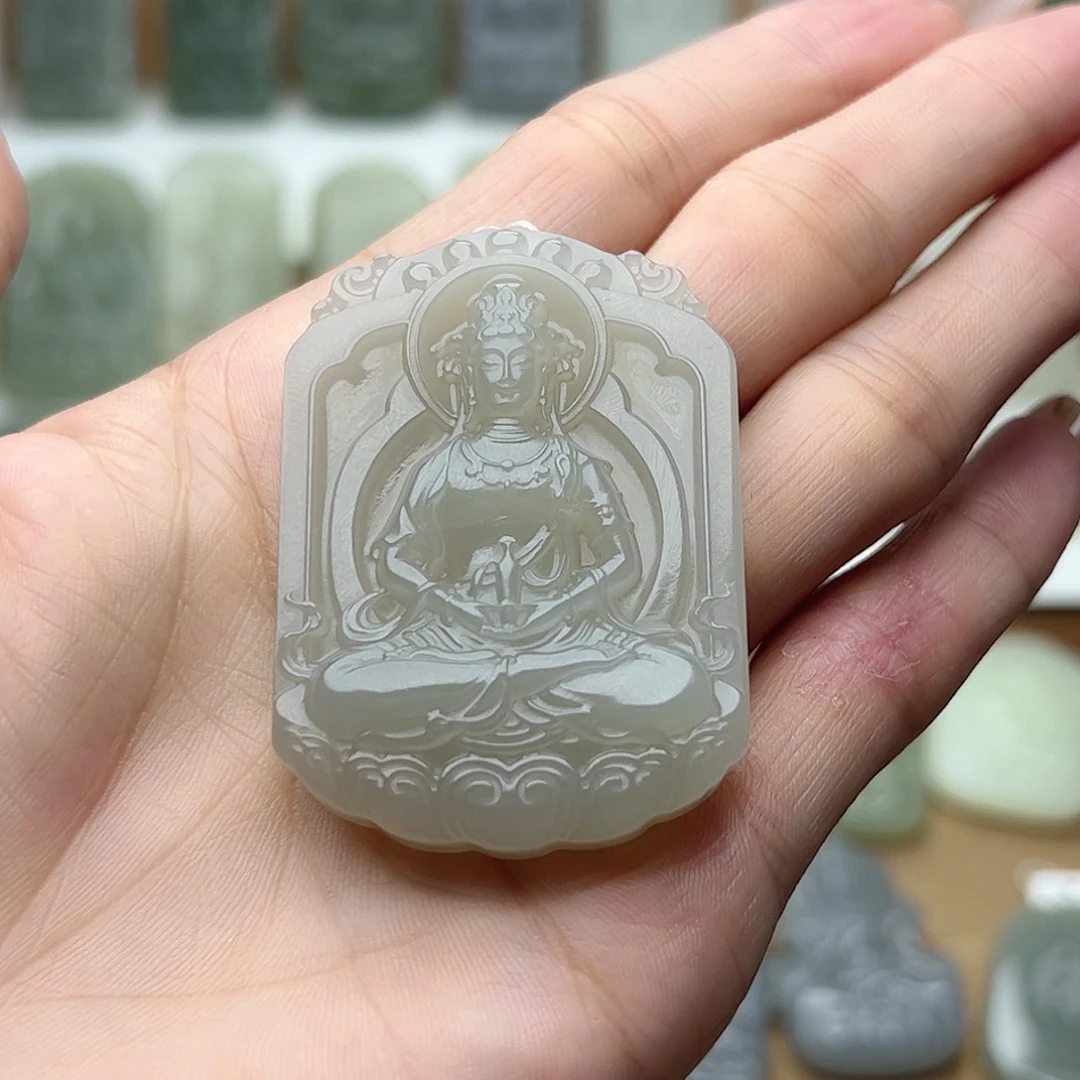 和田玉未镶嵌颈饰