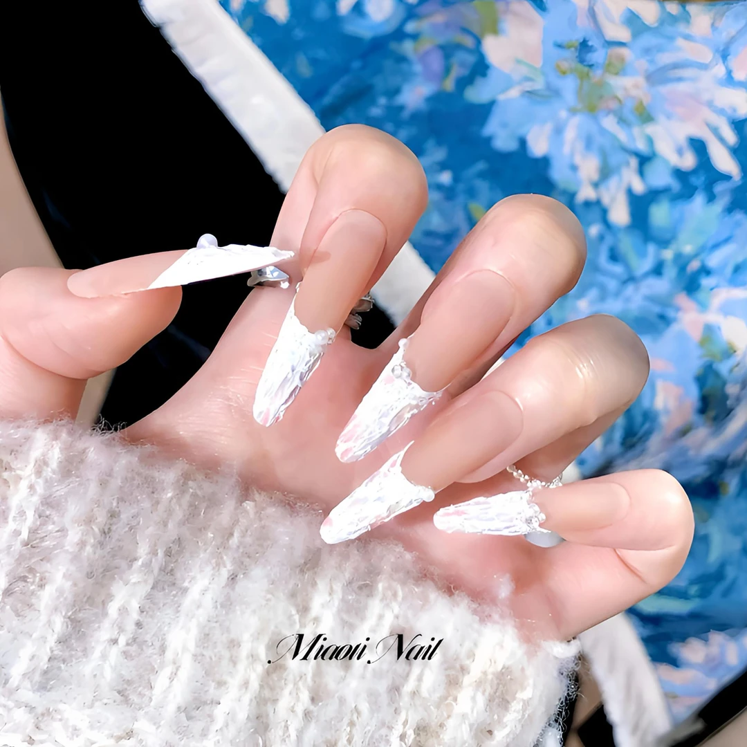 【晨曦】【甲型可定制】猫哥miaoti水彩油画感春日纯手工穿戴甲