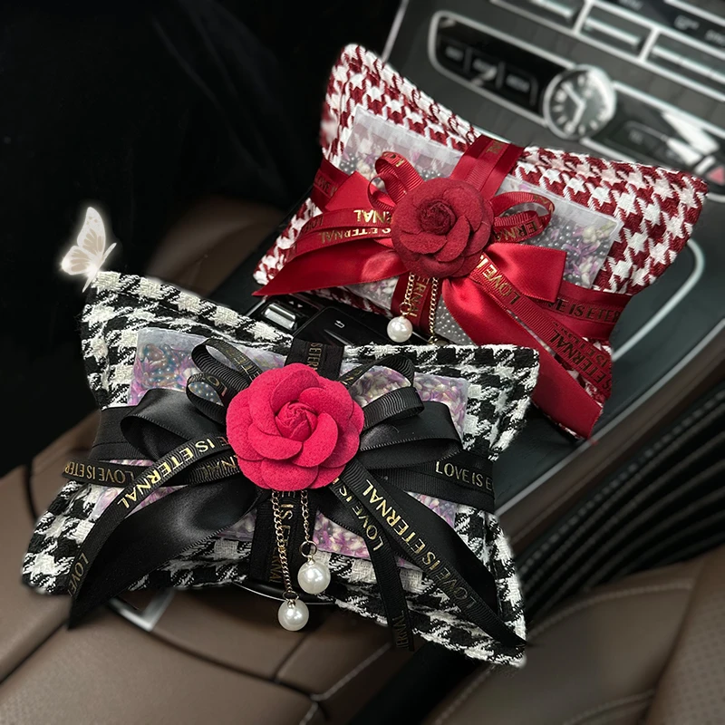 雪驹新品上新小香风干花竹炭包车摆件香薰车家两用除异味净化空气