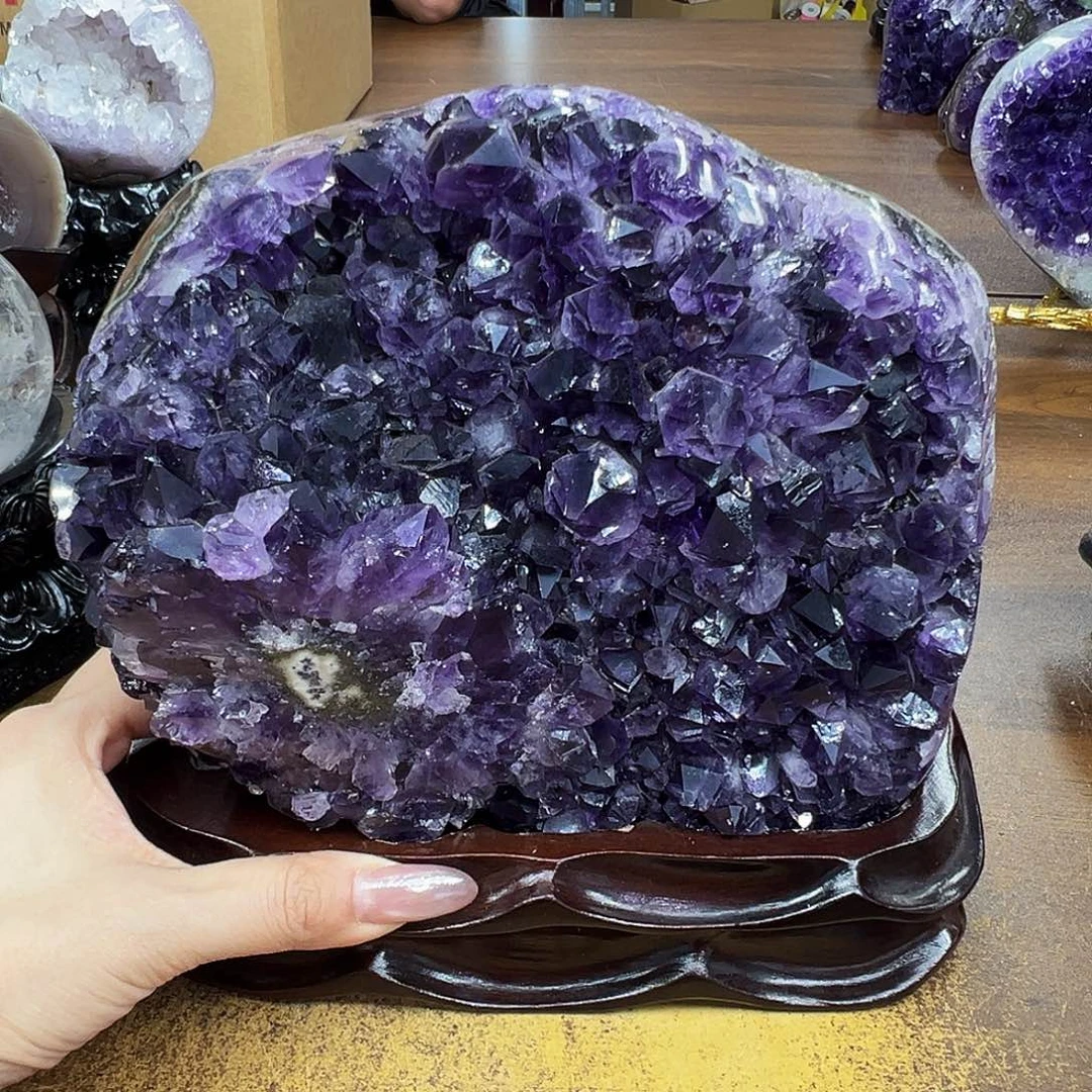 紫晶摆件未镶嵌晶体