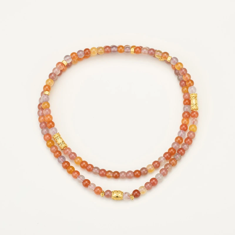 岁欢肆号|925银原矿南红玛瑙项链多样性发*HS1023023*【LFY】