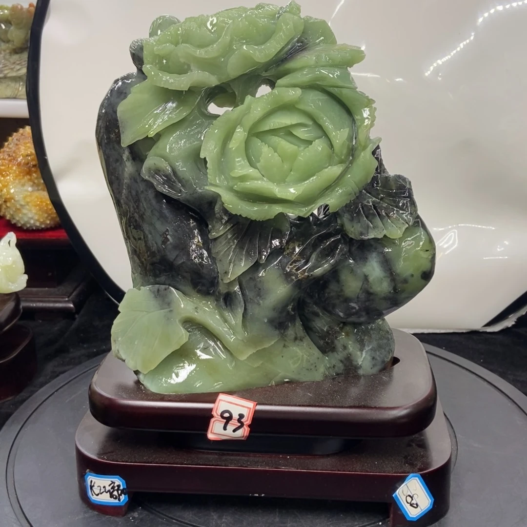 孔***王石材天然岫岩玉摆件