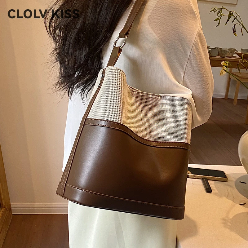 CLOLV&KISS大容量包包女包百搭2025新款秋冬质感高级感单肩包今年