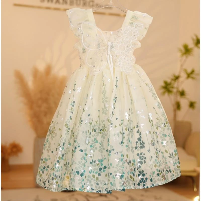 【Y.d2270】2025夏季新款女童连衣裙女宝日常甜美蓬蓬纱洋气小女孩