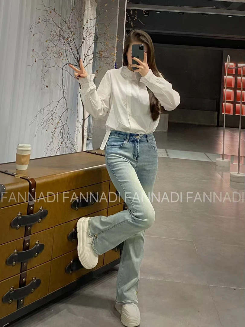 SOSE【衬衣】复古简约纯色气质宽松百搭小衫 XM 32226