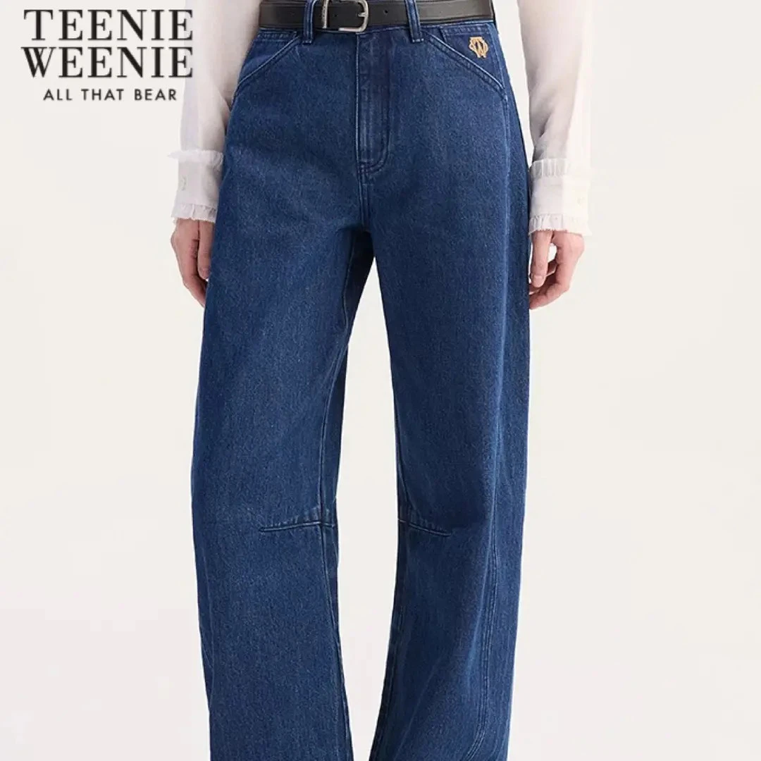 Teenie Weenie小熊牛仔裤女25年秋冬新款TTTJ254904W