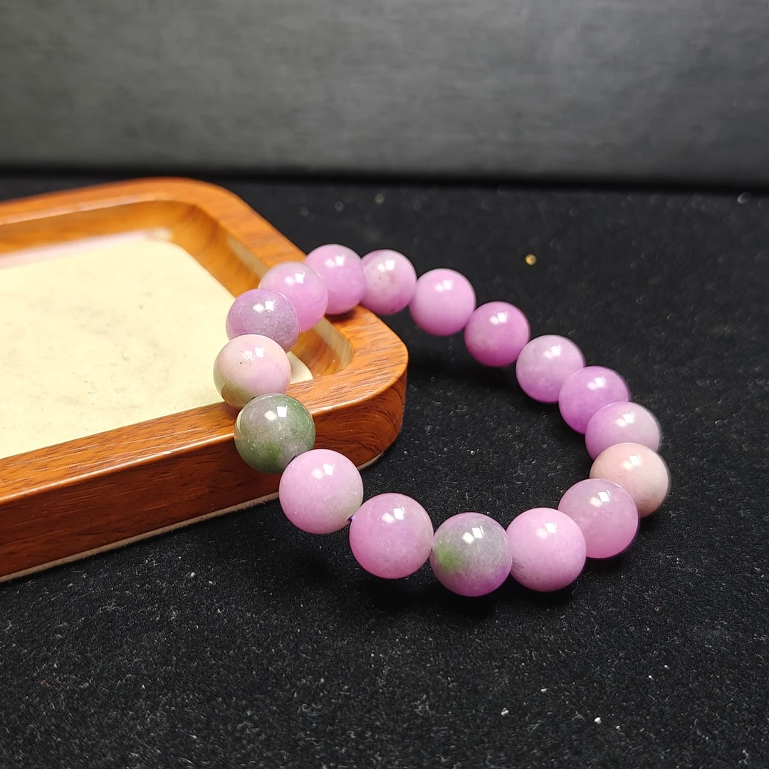 [停业清货]缅甸春带彩12m手串-348-多样性发一