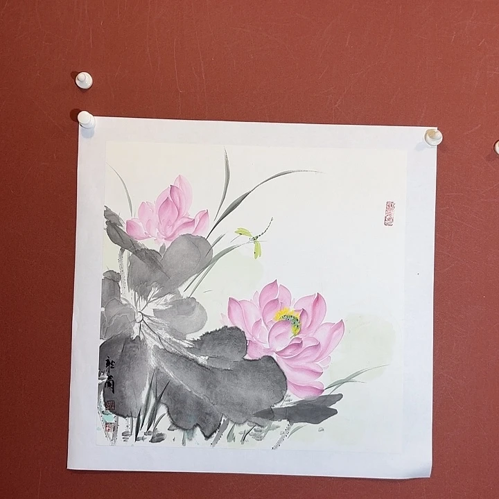 国画听兰老师花鸟