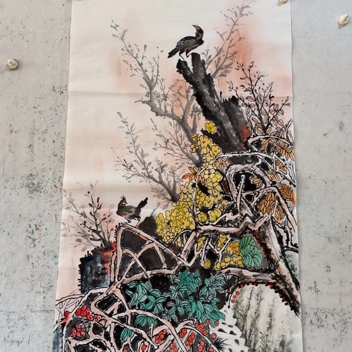 国画四尺国画纯手工制作z