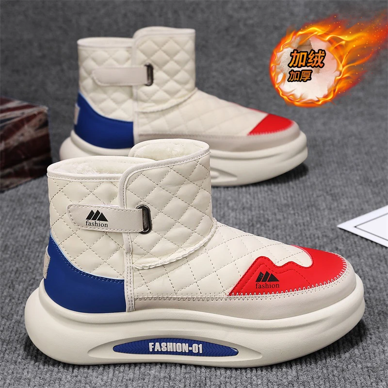 雪地靴男款2025冬季加绒加厚保暖棉鞋男士爆款高帮防水防滑面包鞋