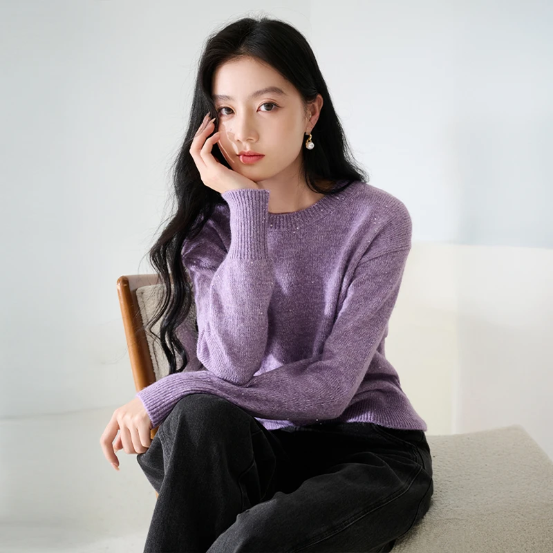 【小余专属】M85A568毛针织衫香影温柔风针织衫女秋季新款高级感