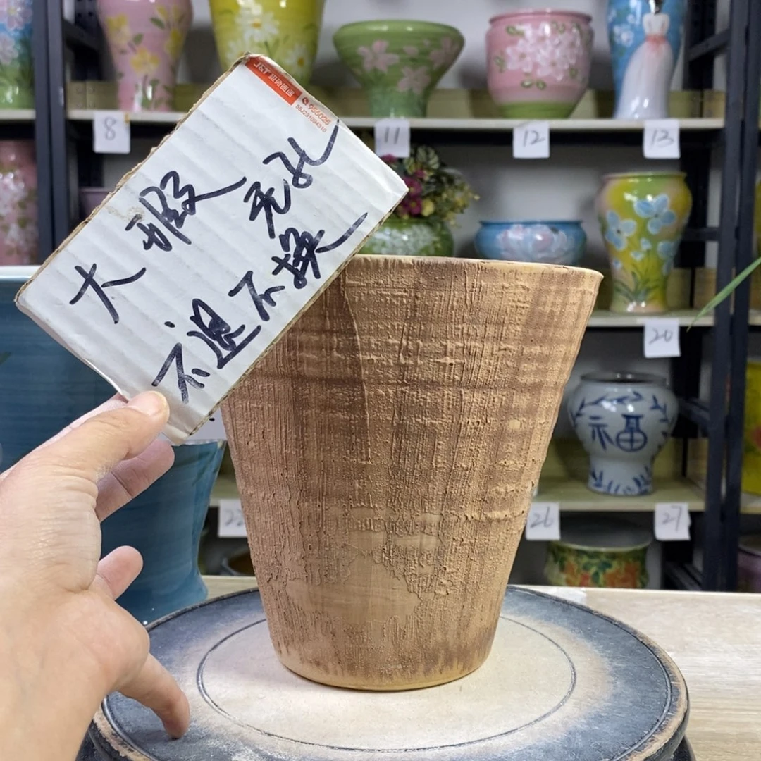 景德镇手工手绘陶瓷花盆