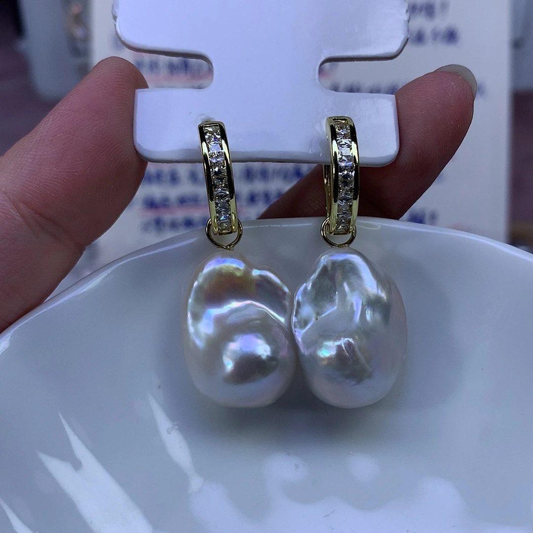 淡水珍珠耳饰合金特价4631