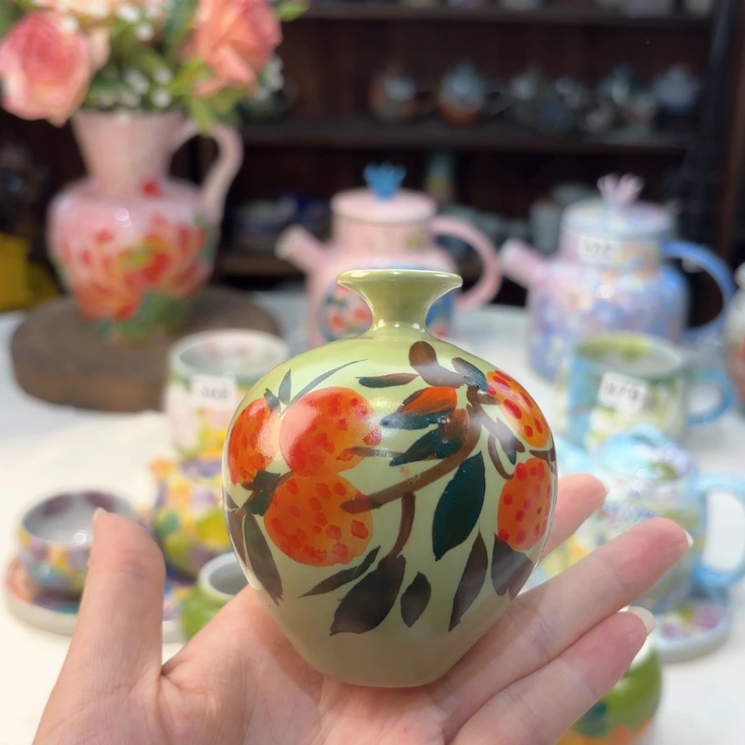 景德镇手绘高温釉下彩陶瓷茶具