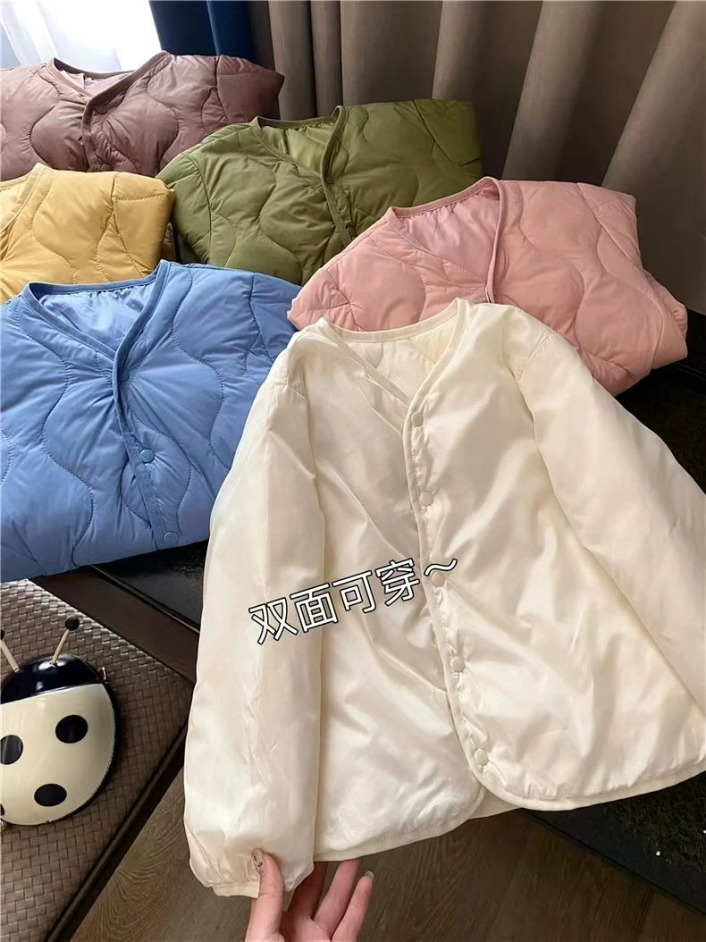 [奕奕]小朋友  白鸭绒双面轻薄羽绒服