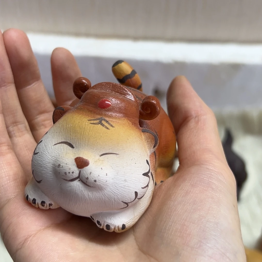茶壶紫砂紫砂茶宠老虎