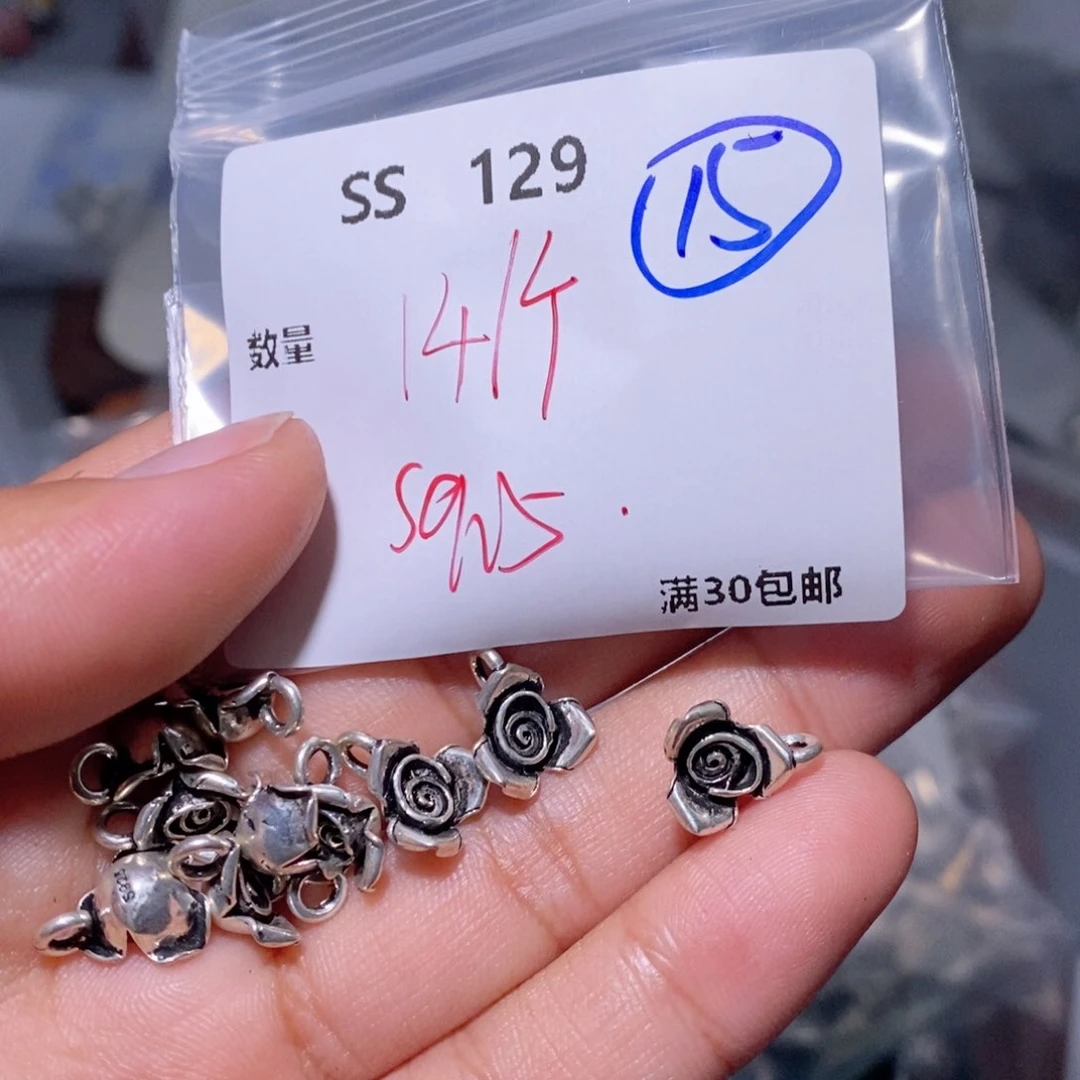 水晶颈饰银S925镶嵌SS129