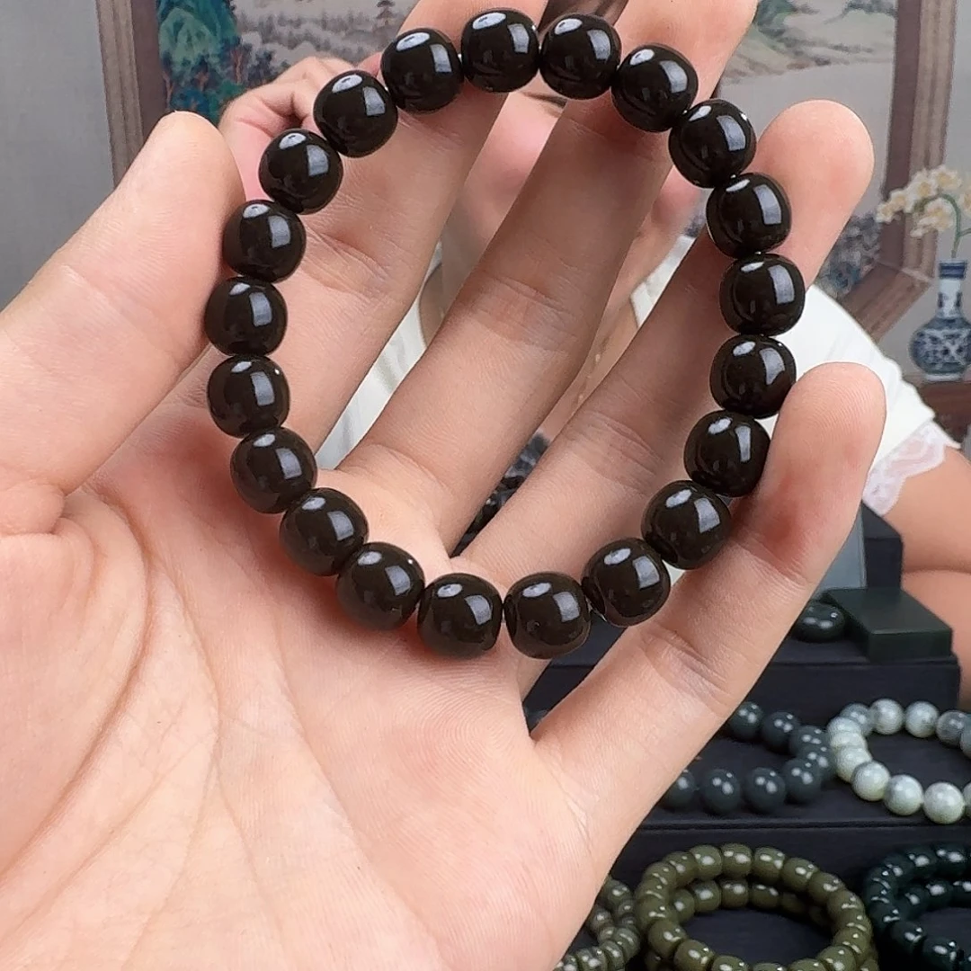 手链未镶嵌和田玉和田玉咖啡糖卡10