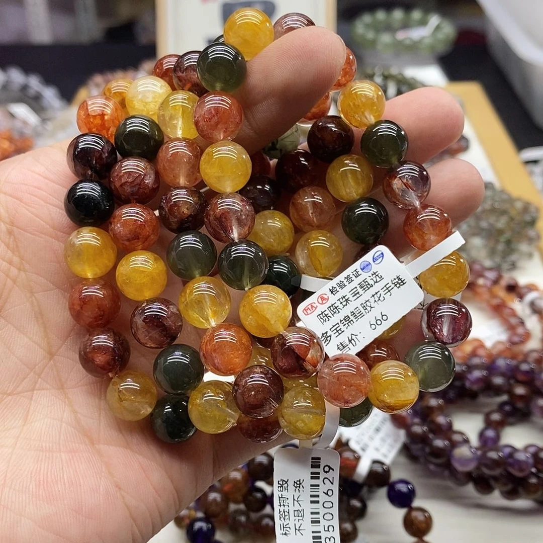 水晶手串未镶嵌多样性发货发一条