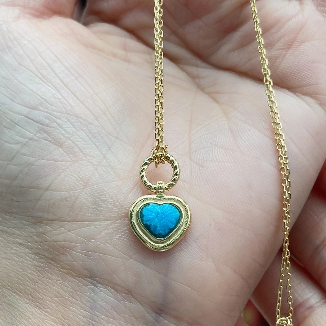 绿松石戒指银S925镶嵌