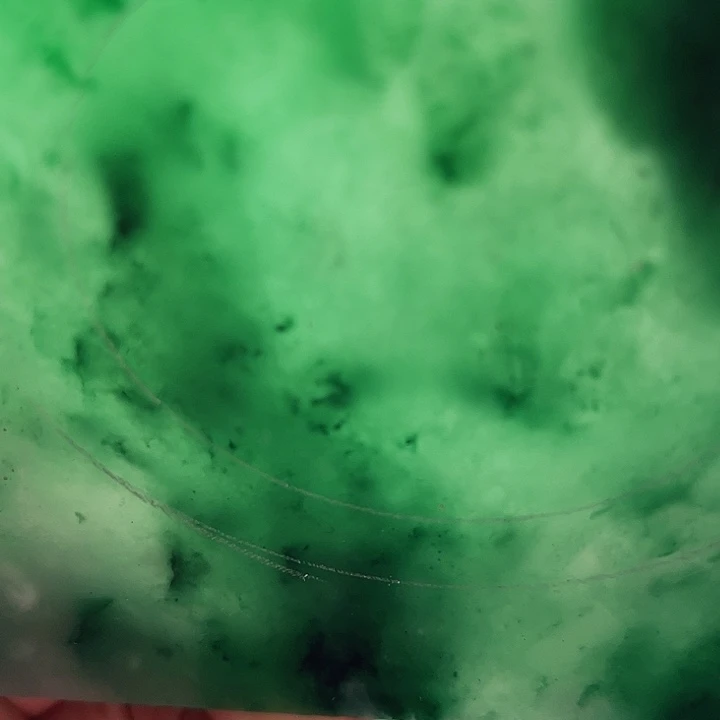 丁***花定制石英质玉（非洲翠）非洲翠手镯定制