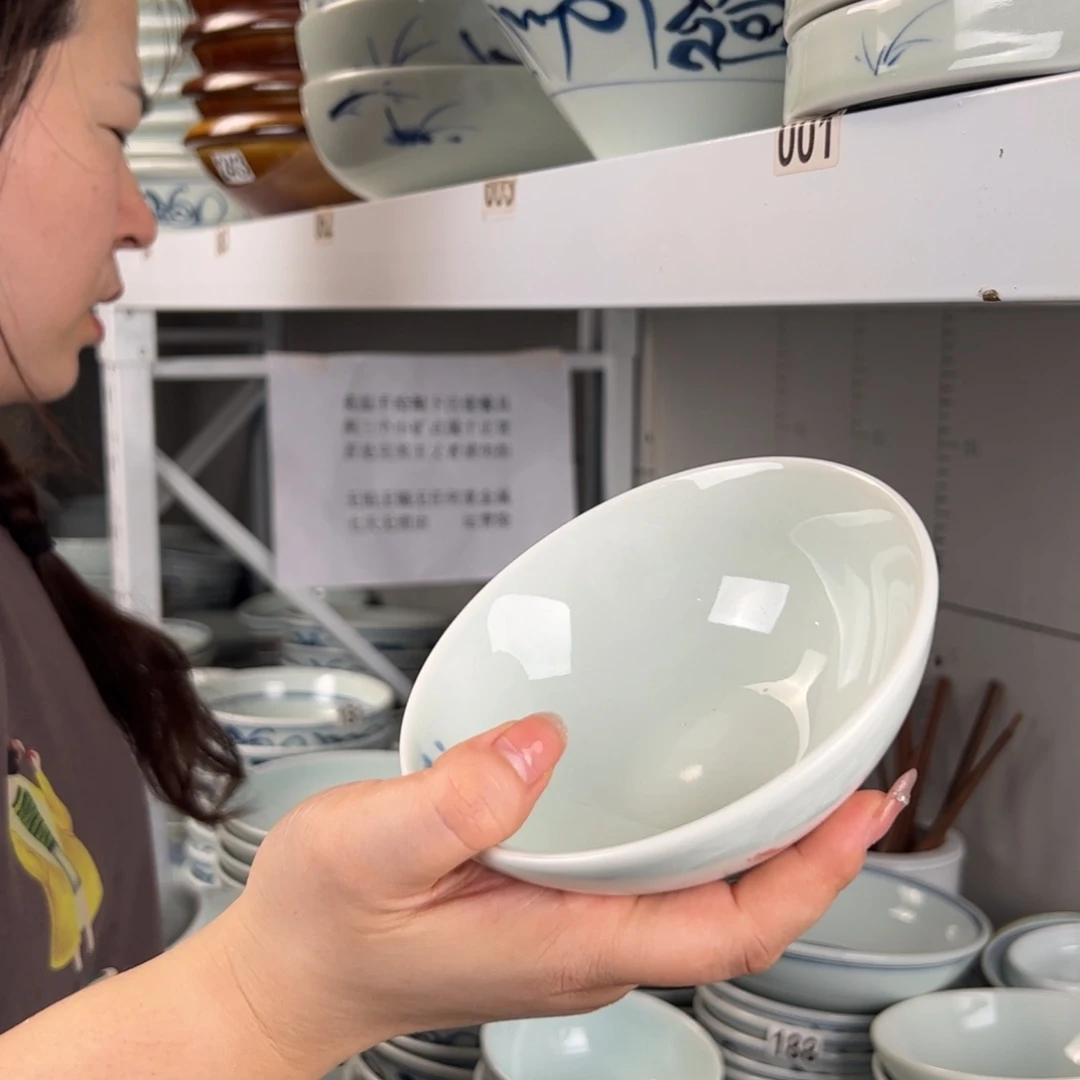 碗大瑕手绘画鱼5寸高足碗（单只装）