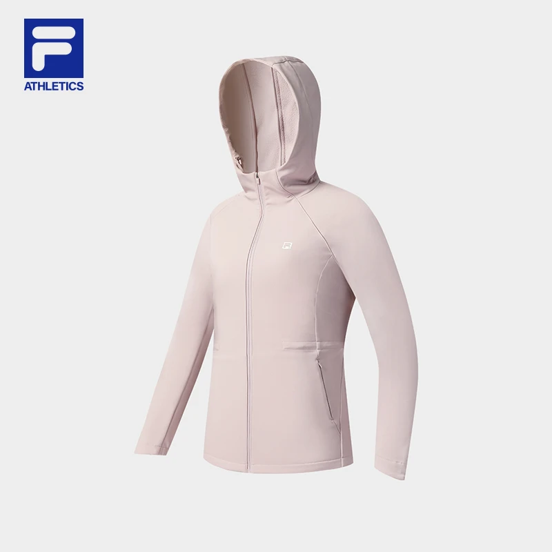 【户外防风加绒保暖】Fila/斐乐女秋冬收腰显瘦风衣外套A51W541703F