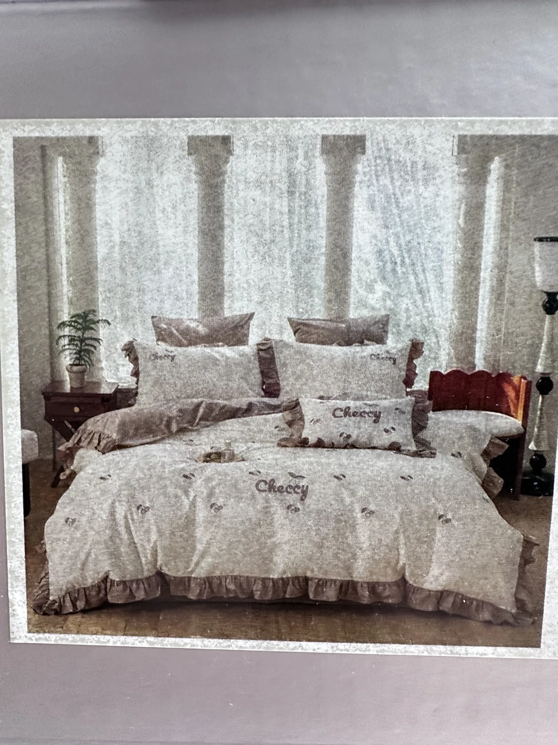 六元子-温柔时光 百支新疆长绒棉 刺绣  四件套