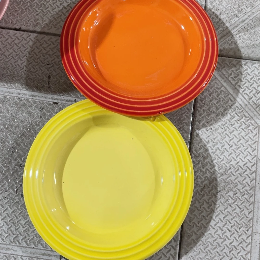 瓷微瑕陶瓷餐具家用 两个六英寸