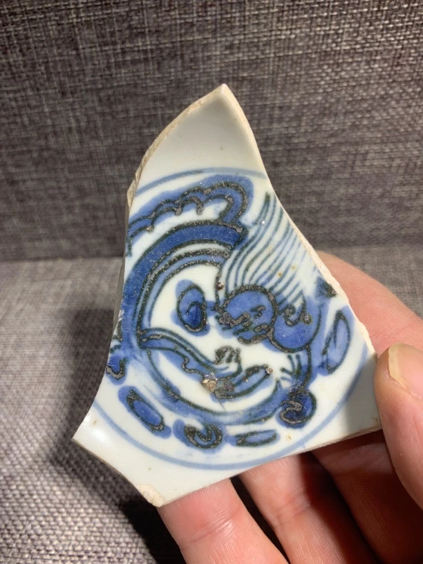 陶瓷当代仿古艺术品青花瓷片