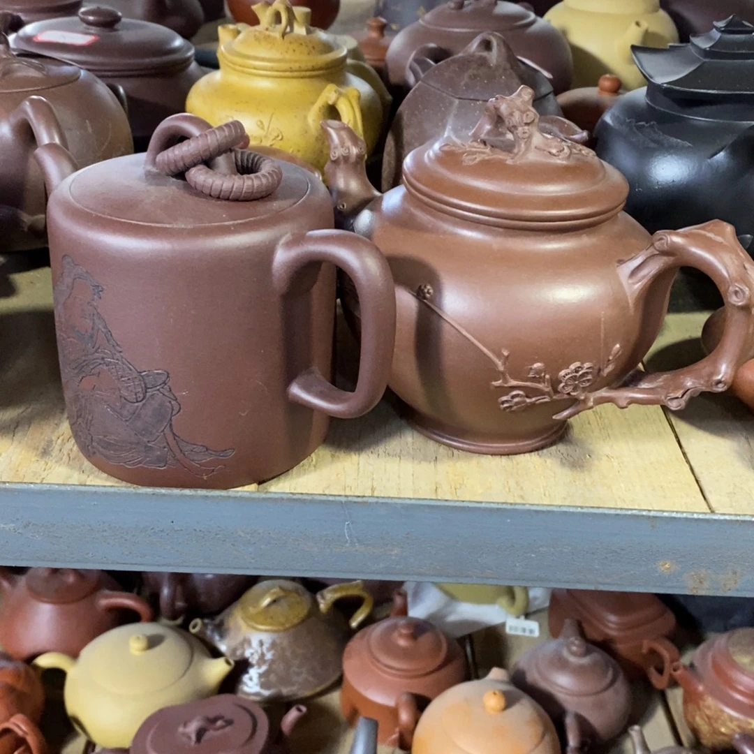 老***三紫砂茶壶两把小小孩价106