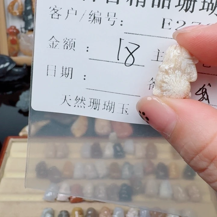 我***诺硅化玉合金颈饰珊瑚玉