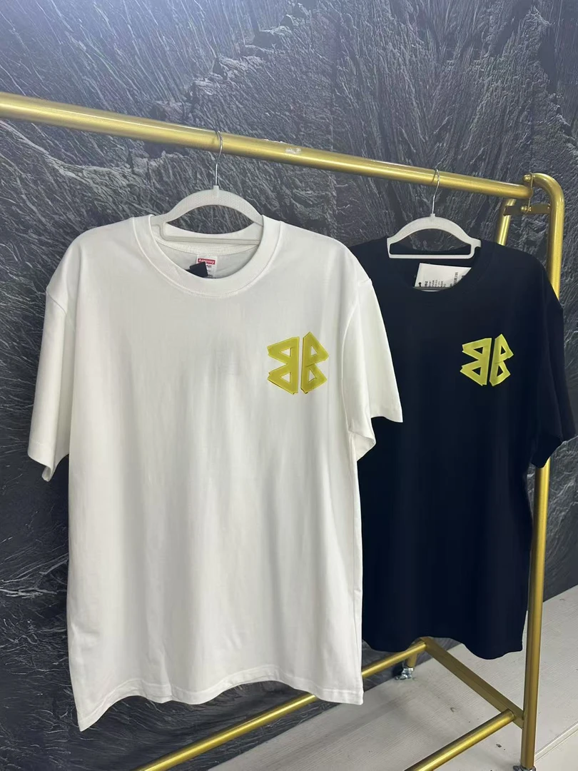 轻奢基础大众几何短袖青少年T恤男装印花夏季宽松