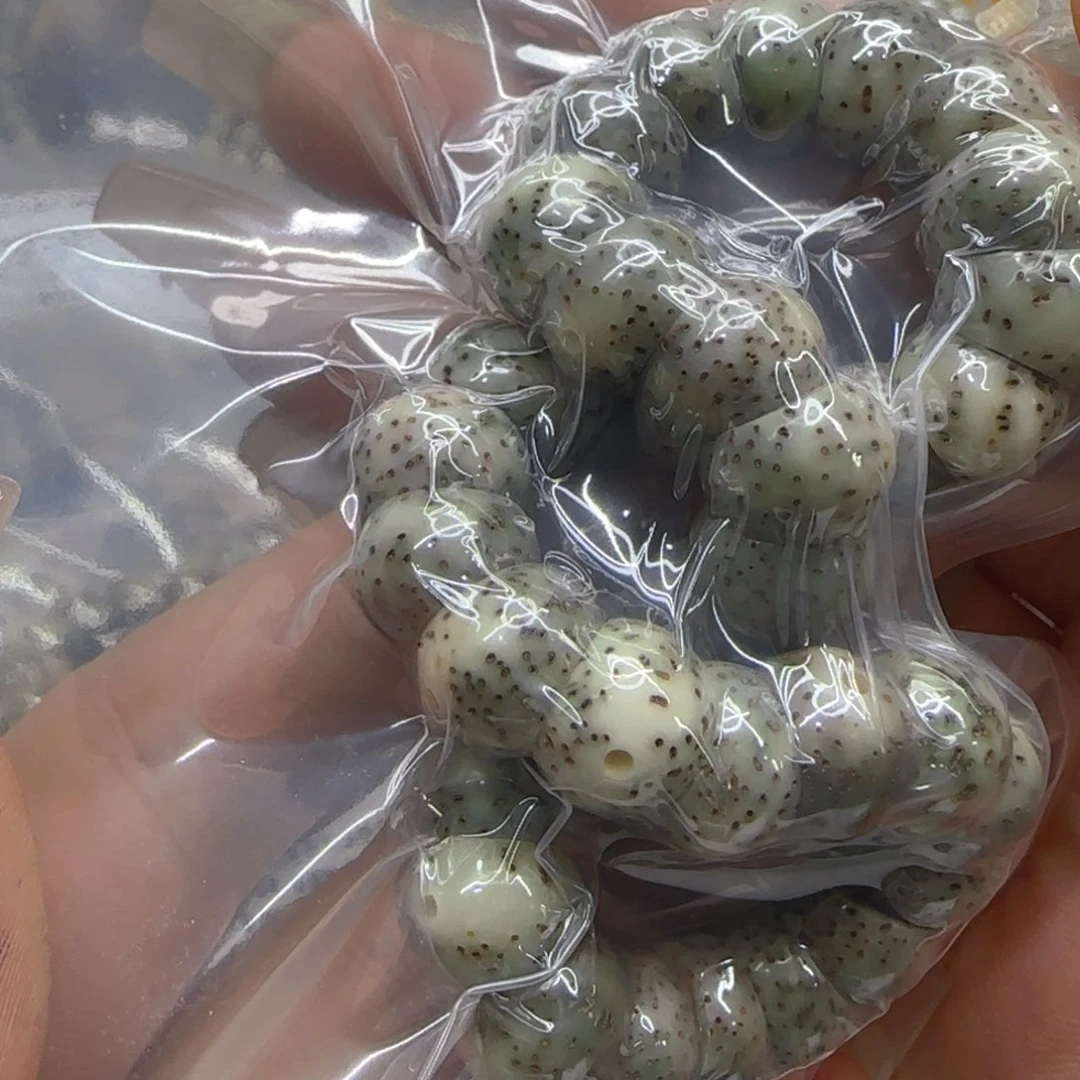 星月菩提手串92荣耀绿星月菩提1.0蒜瓣猪大肠单圈