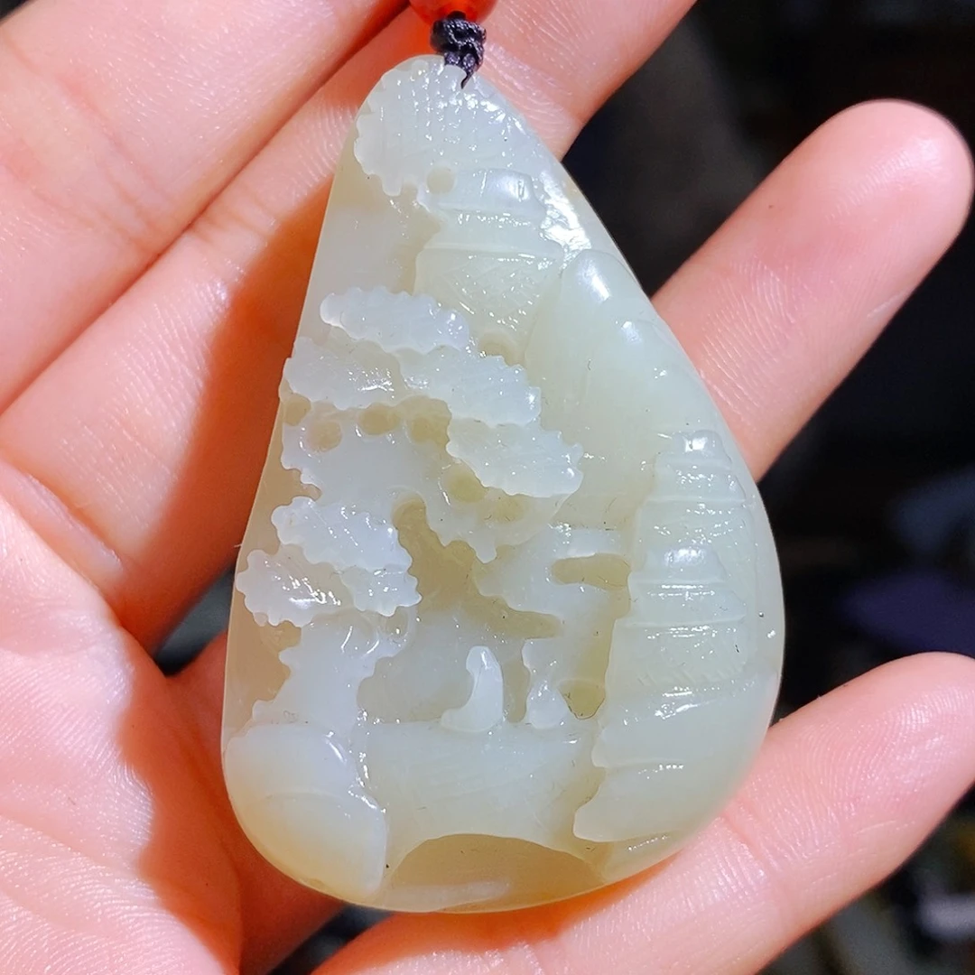 和田玉颈饰未镶嵌