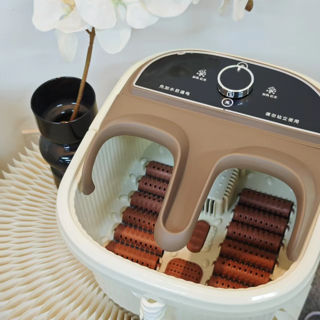 泡脚桶家用便携式足浴盆泡脚盆过小腿洗脚盆按摩养生桶神器