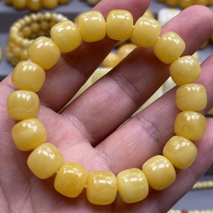 琥珀未镶嵌手链手串