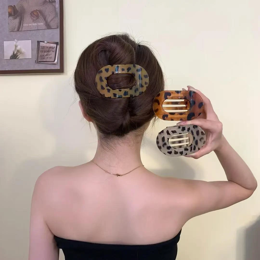 2025新款气质鲍鱼抓夹女高级感鸭嘴夹扁平头盘发夹头饰马尾夹发卡
